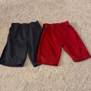 Batman and Marvel Kids Shorts Set in Red and Black